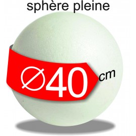 sphère polystyrène pleine diamètre 40 cm - boule