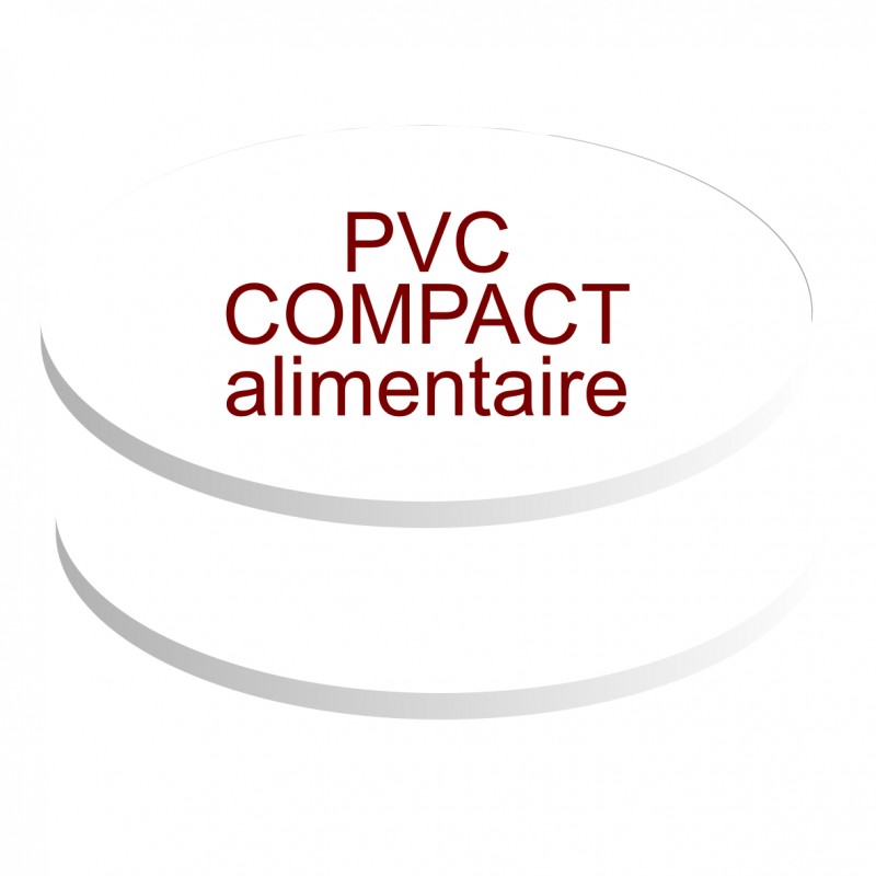 formats ovales pvc compact contact alimentaire de 5 mm d'épaisseur
