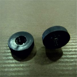 écrous moletés plastique noir trou 6 mm lot de 20 