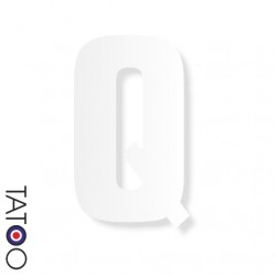 lettre polystyrène Q caractère square volume