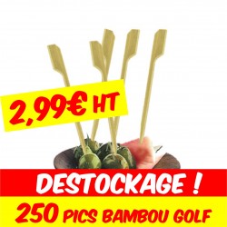 pic bambou golf pour brochettes de cocktail lunch apéritif