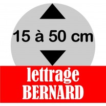 Lettrage BERNARD de 15 à 50 cm