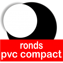 Ronds et cercles en pvc compact adaptés au contact alimentaire