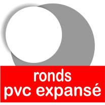 Ronds et cercles en PVC expansé